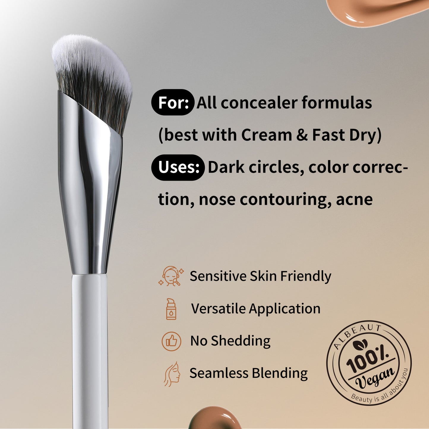 Concealer Brush & Puff 193 FP003*2