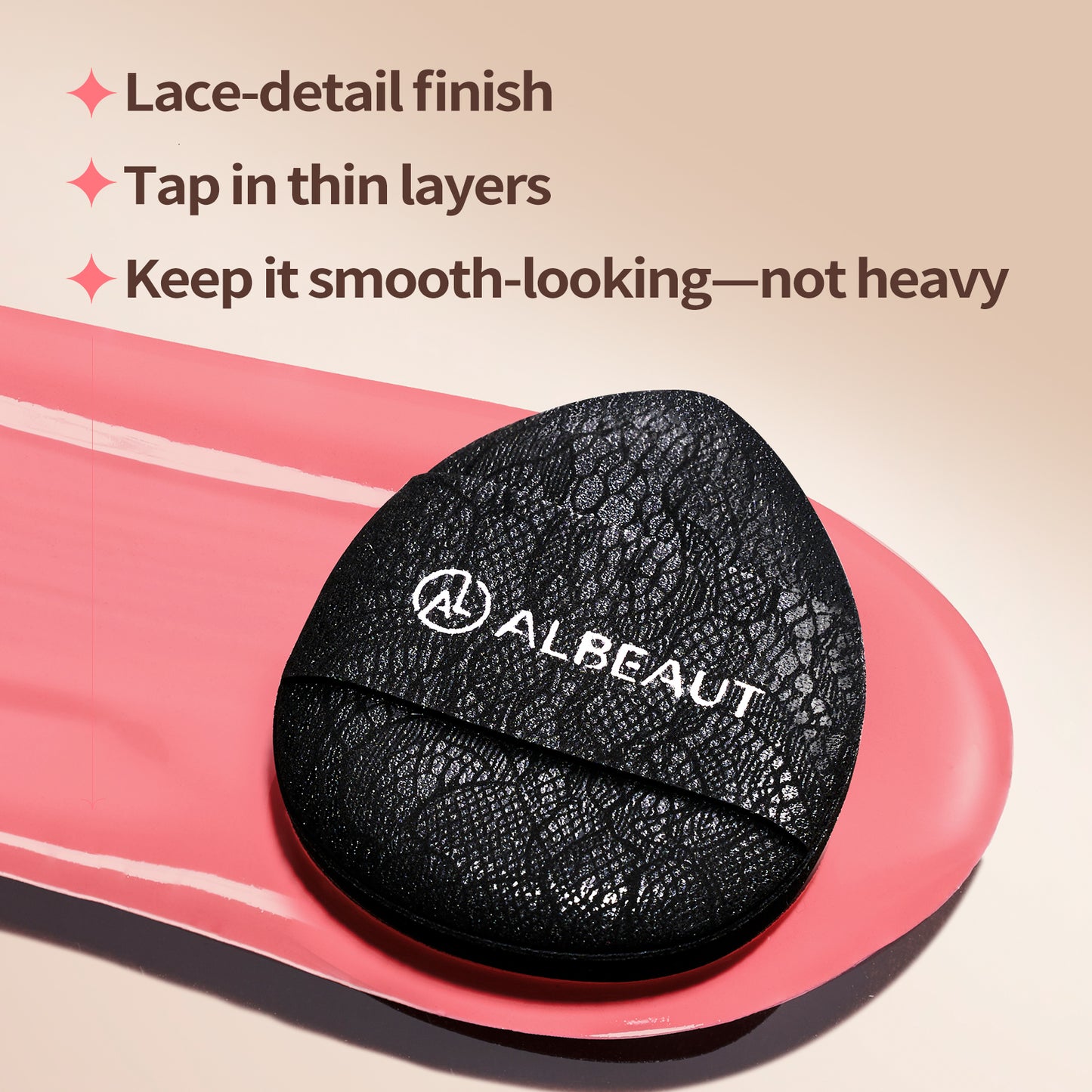 4PCS Mini Cushion Puff, Finger-Fit