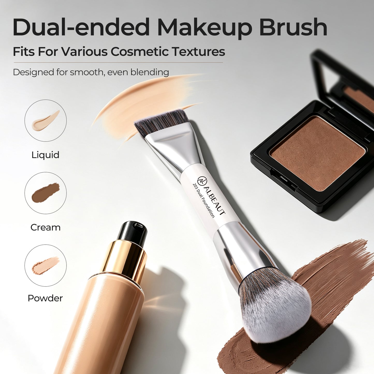 Dual-Ended Foundation Brush 203