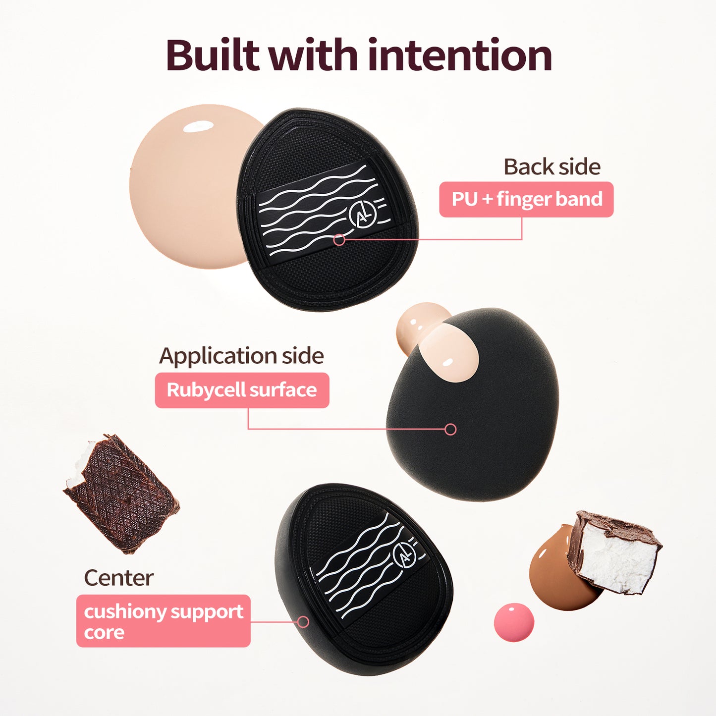 4PCS Cloud Mini Cushion Puff