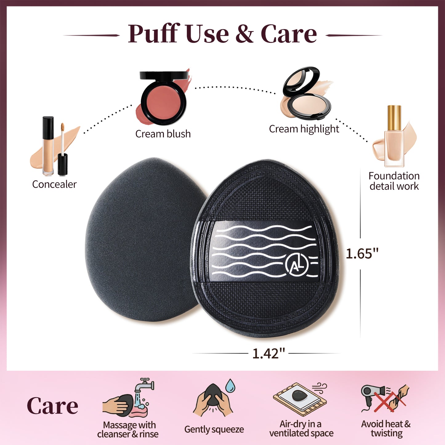 4PCS Cloud Mini Cushion Puff