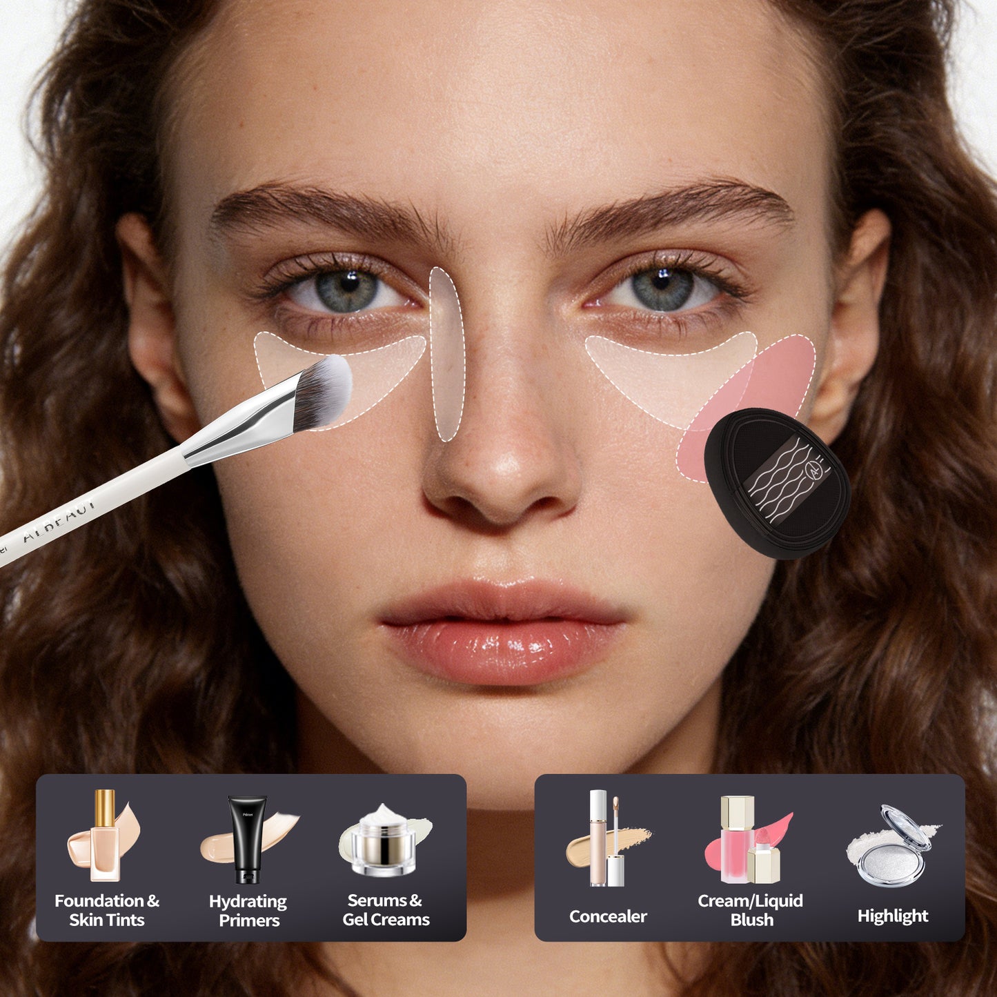 Concealer Brush & Puff 193 FP003*2