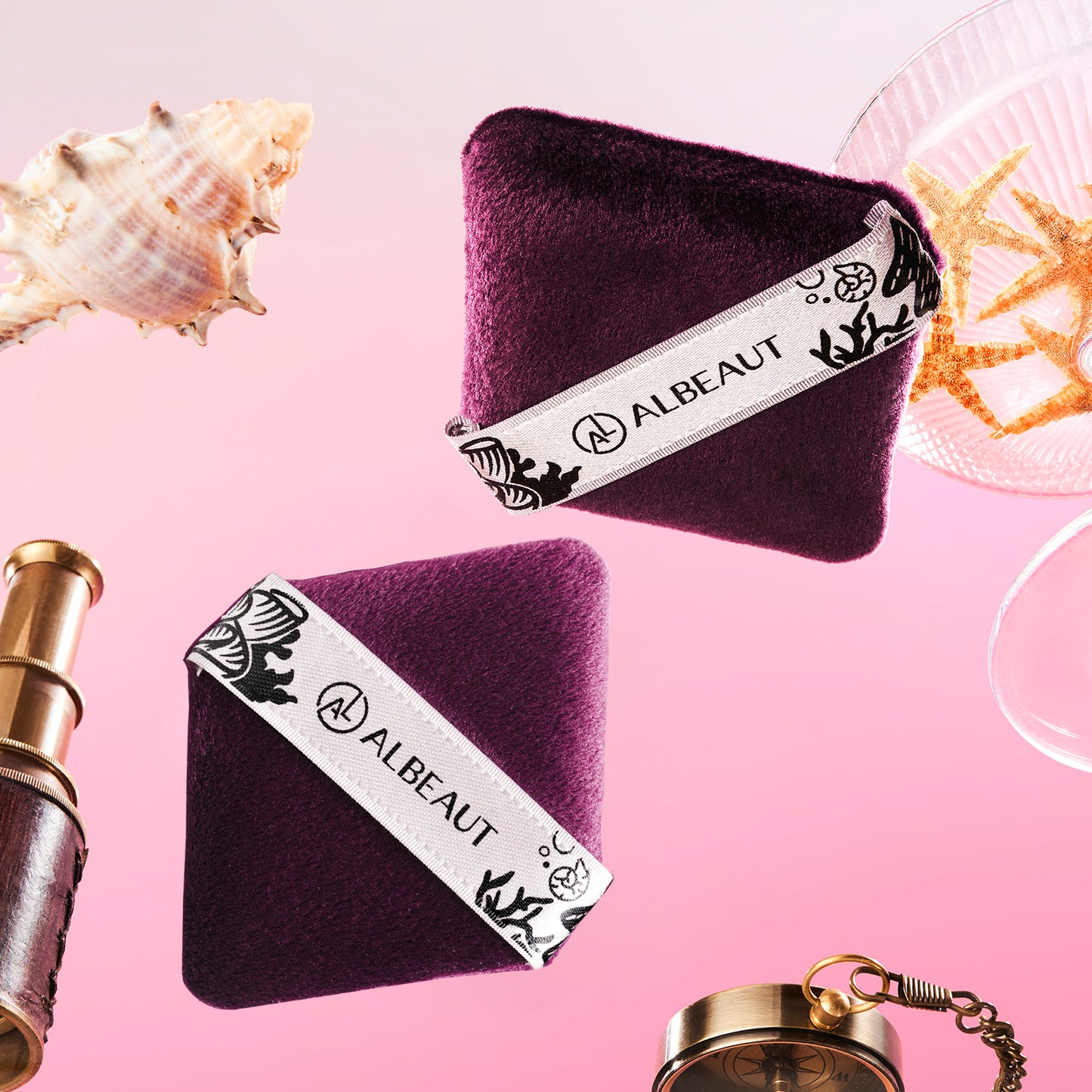 Loose Powder Puff Diamond Shape