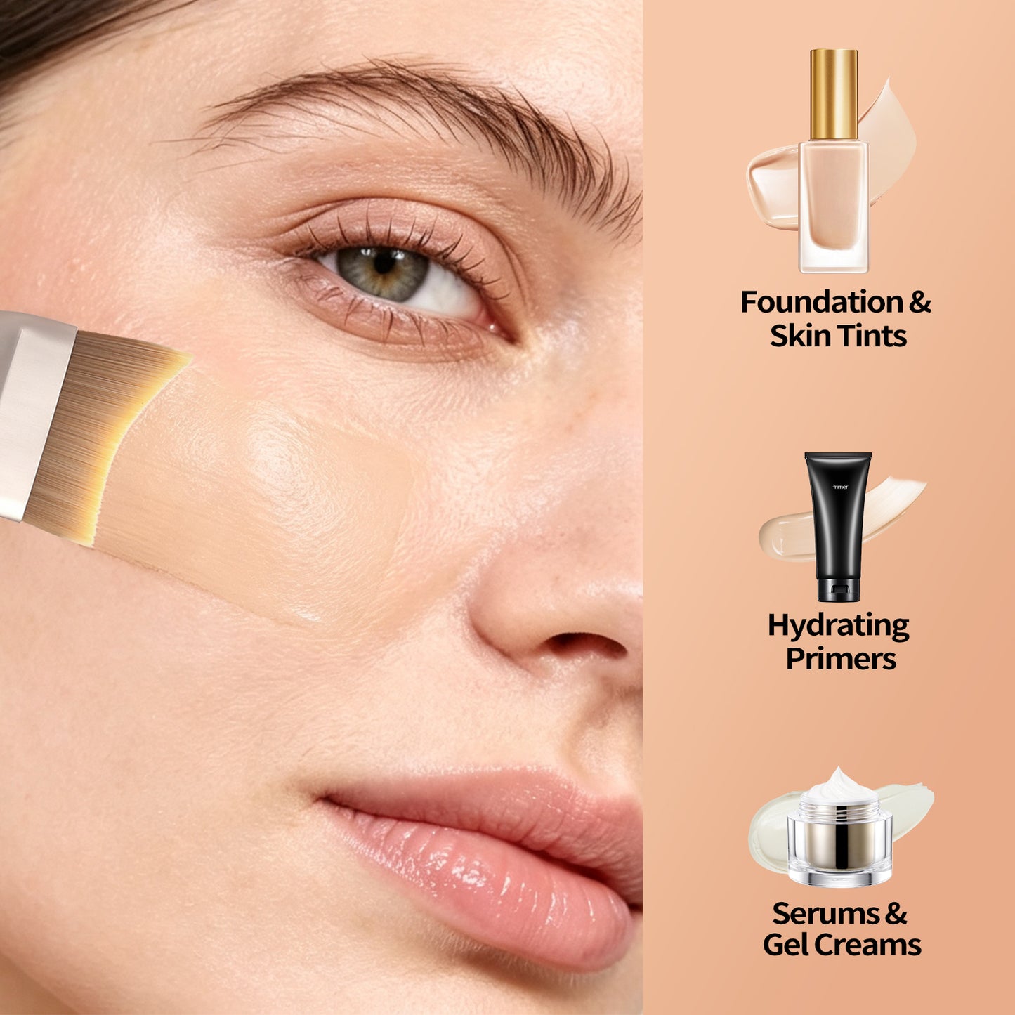 Untra-thin Flat Foundation Brush P06