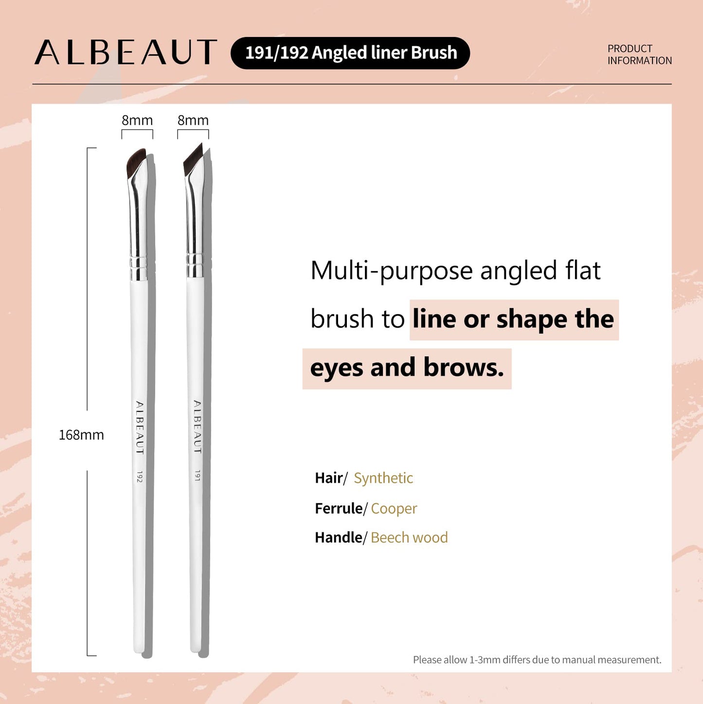 Eyeliner Brow Brush 191 192