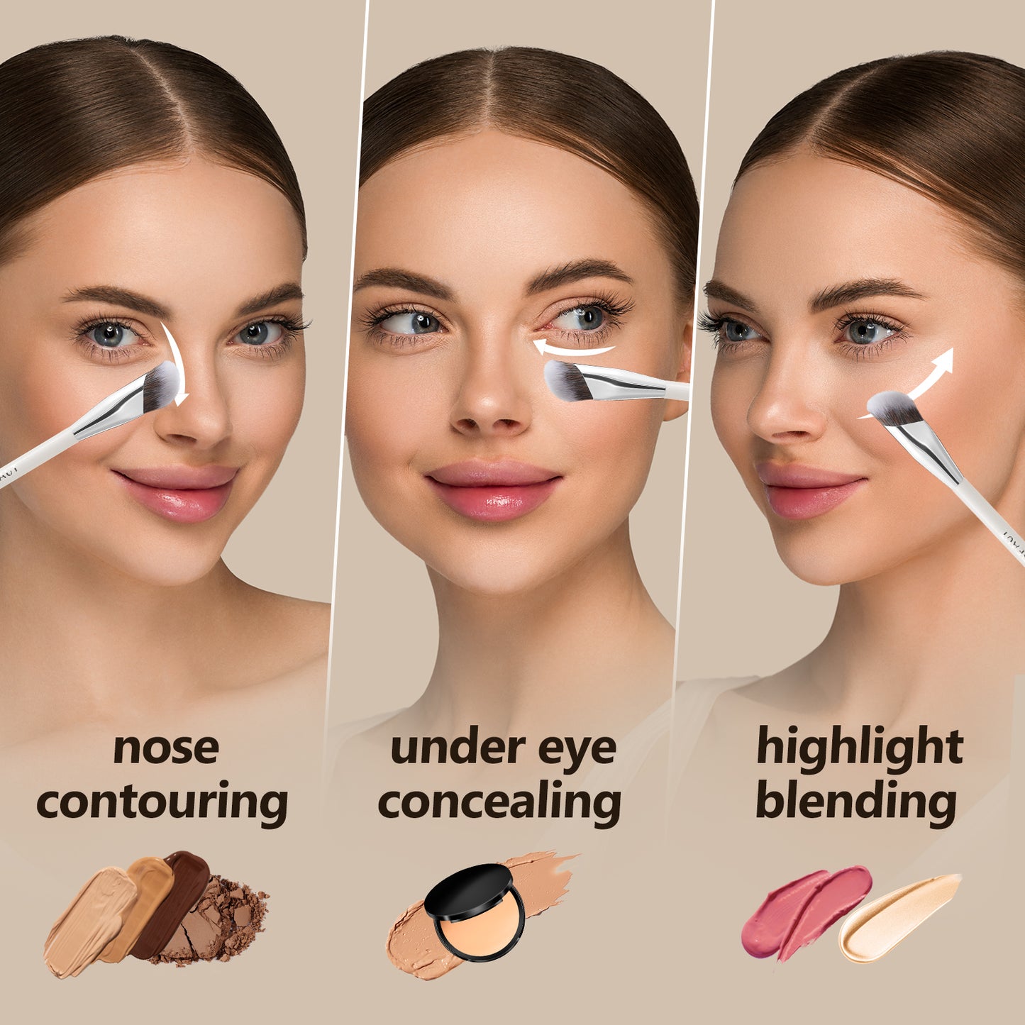 Concealer Makeup Brushes 2 PCS 193