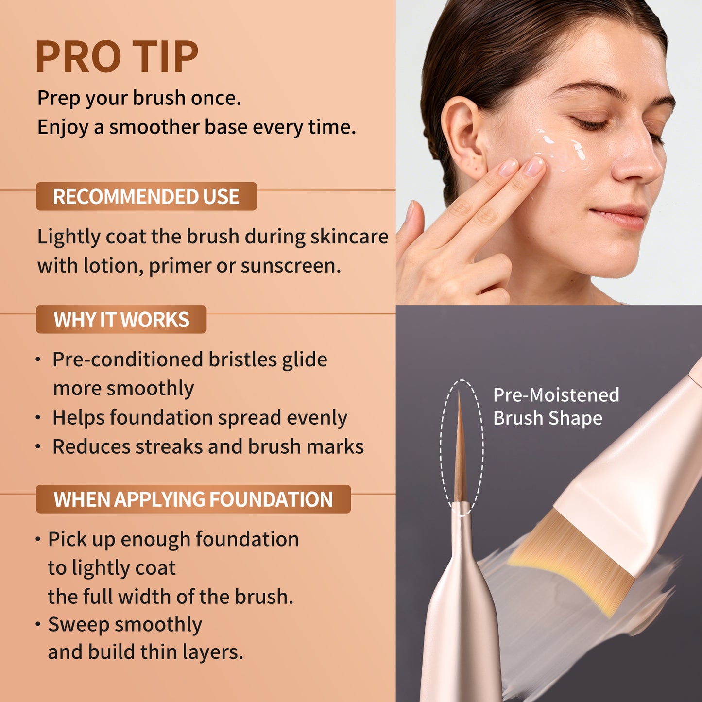 Untra-thin Flat Foundation Brush P06