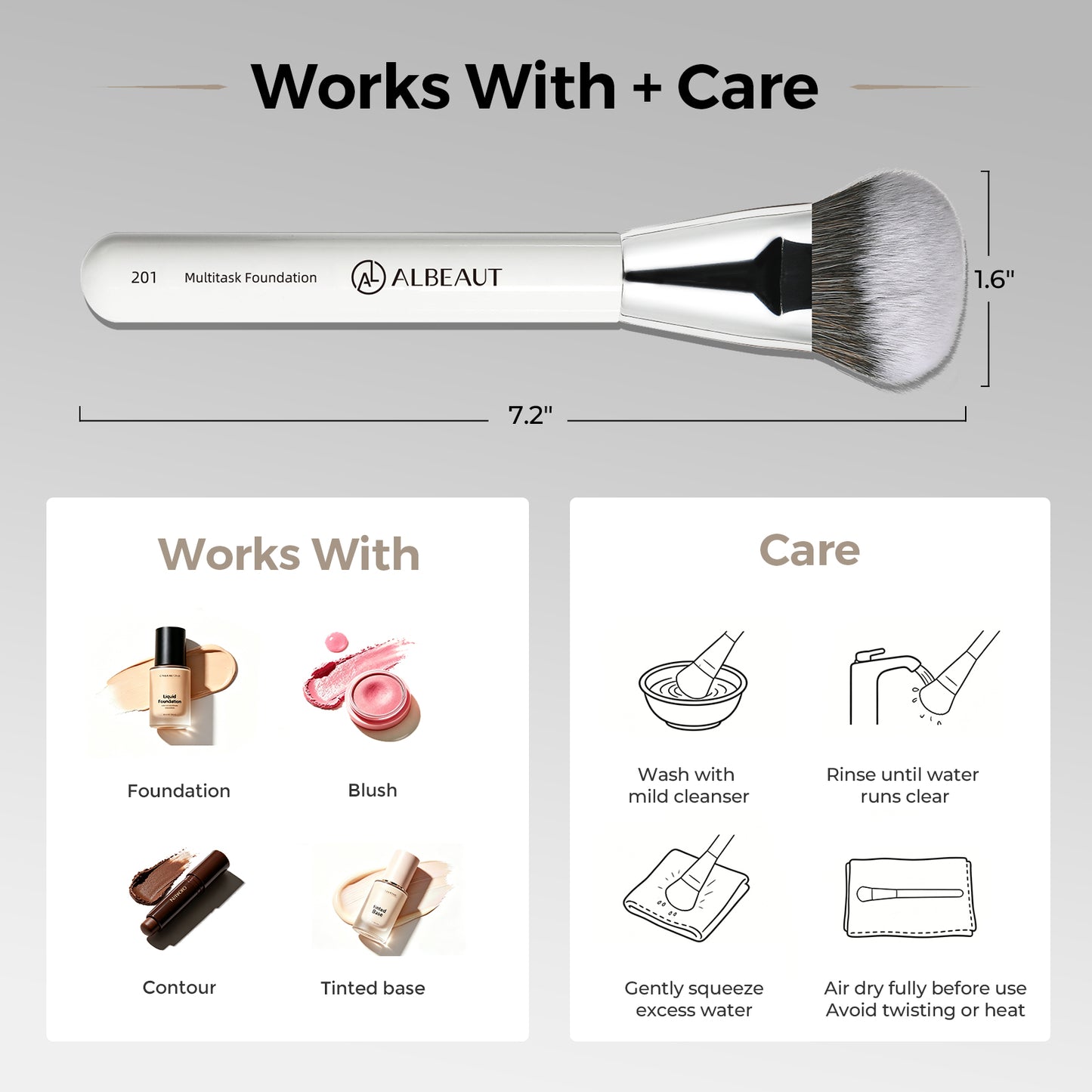 Angled Foundation Brush 201