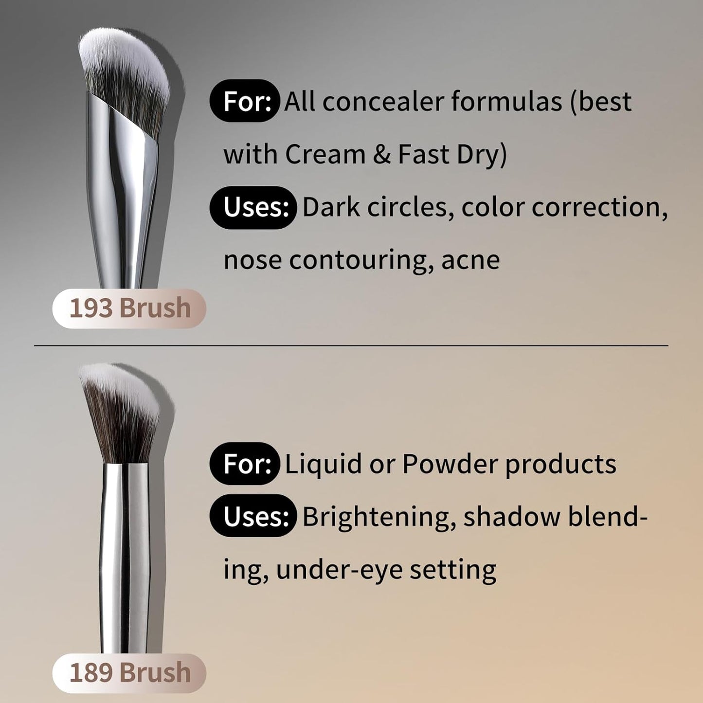 Concealer Makeup Brushes Set 189 193