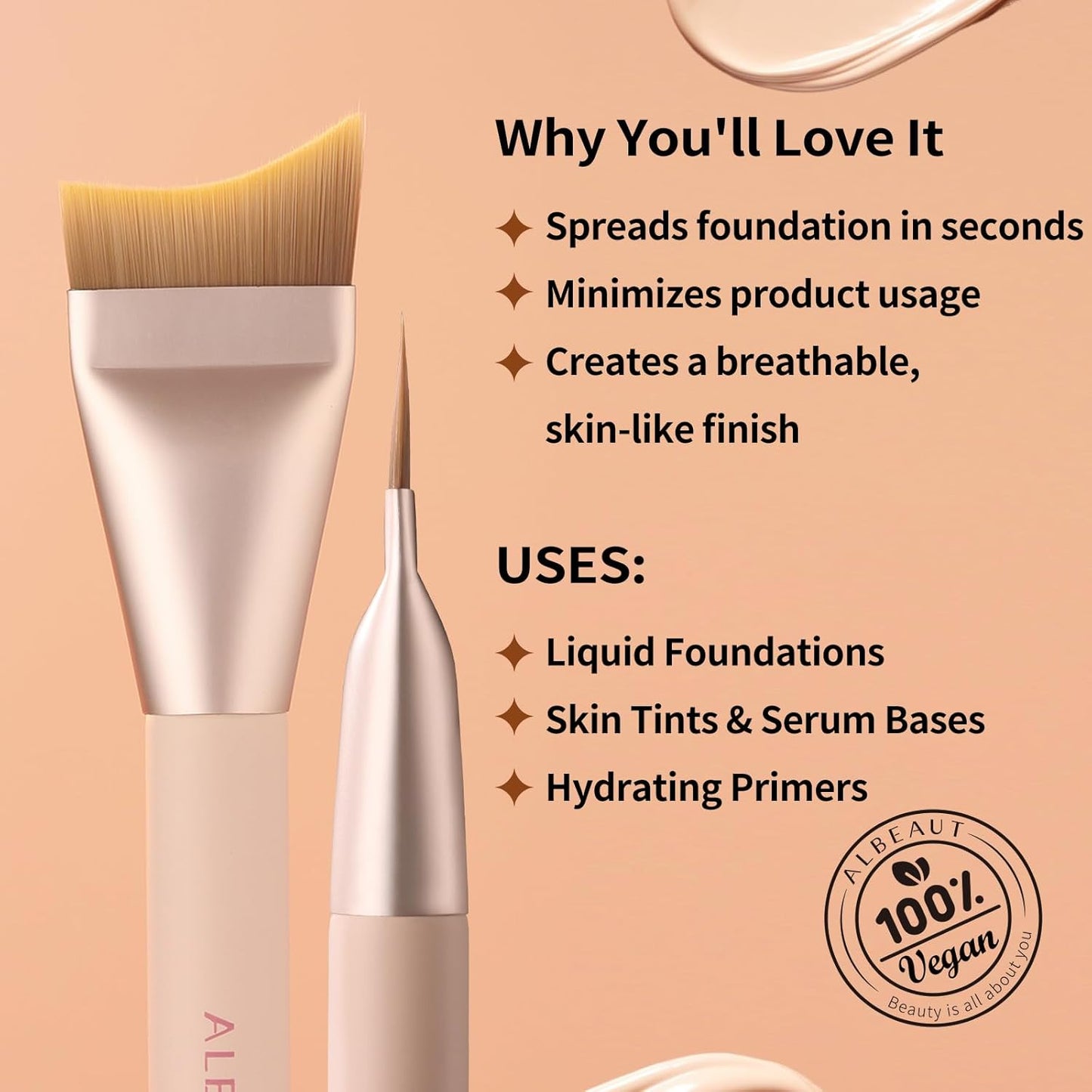 Untra-thin Flat Foundation Brush P06