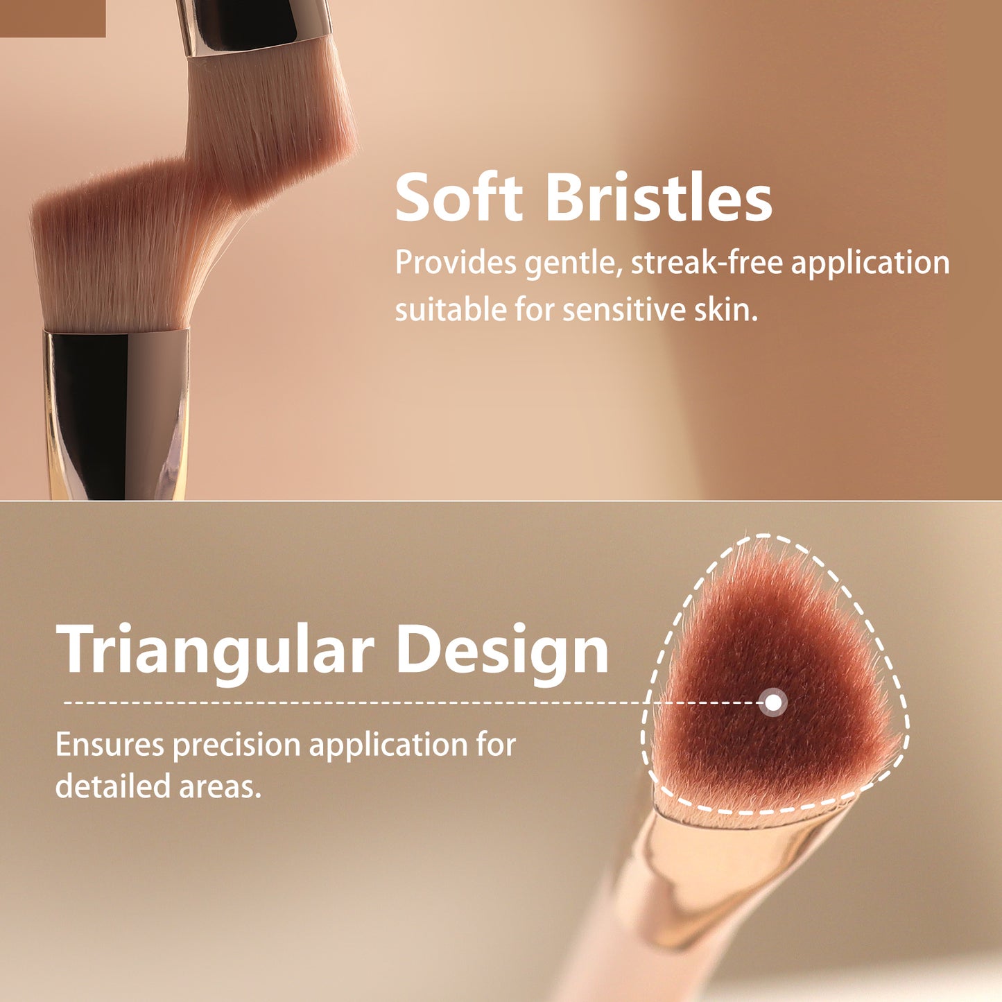 Triangle Concealer Brush 2Pcs P05