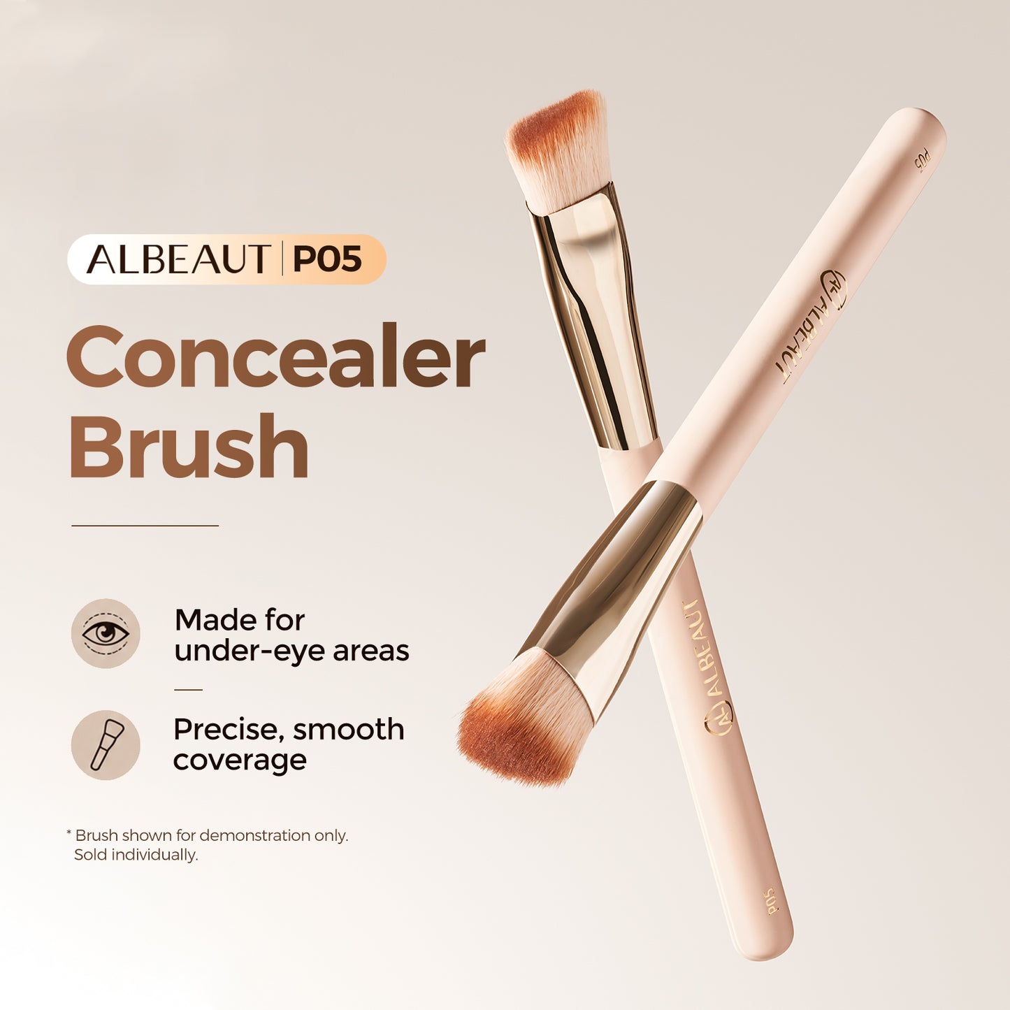 Triangle Concealer Brush 2Pcs P05