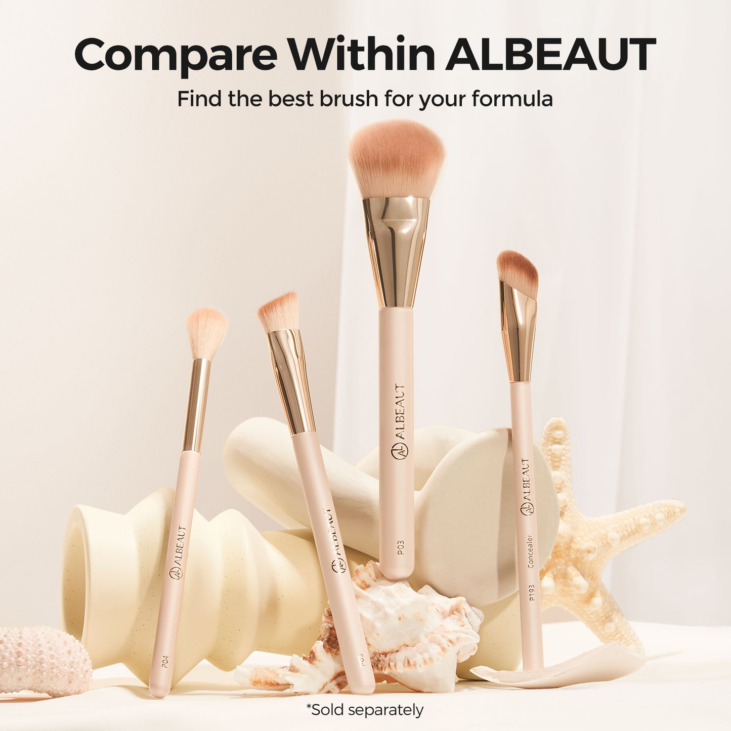 Triangle Concealer Brush 2Pcs P05